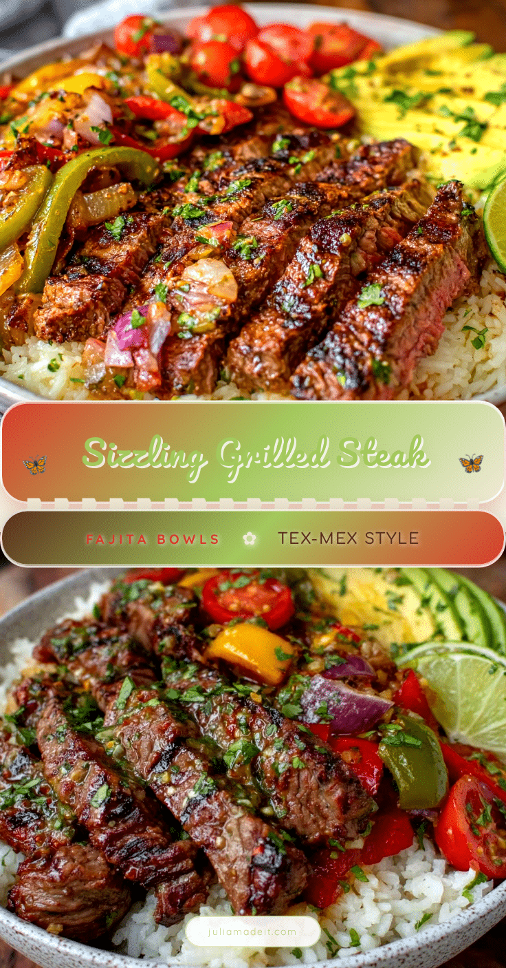 grilled steak fajita bowls recipe