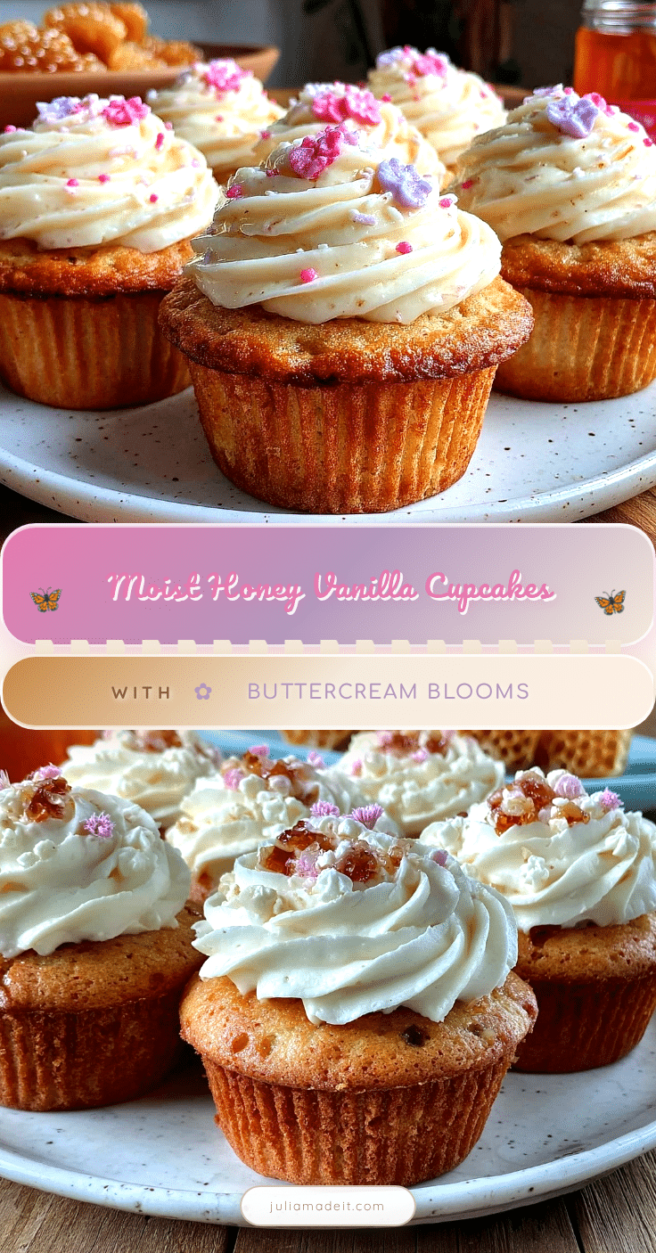 honey vanilla cupcakes recipe