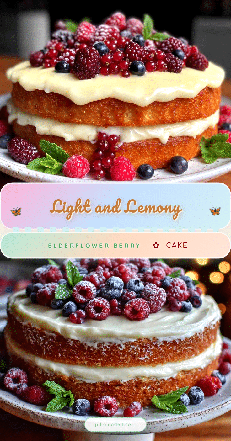 lemon elderflower cake recipe