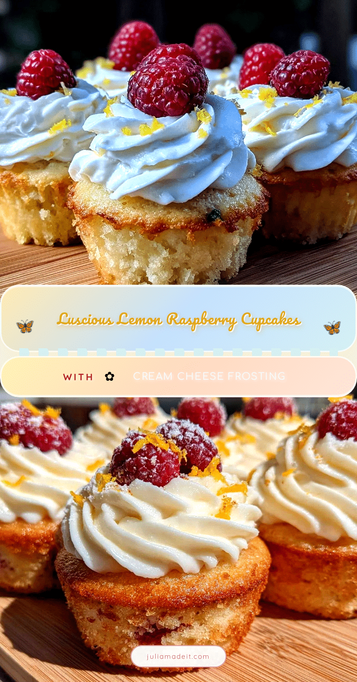 luscious lemon raspberry cupcakes recipe