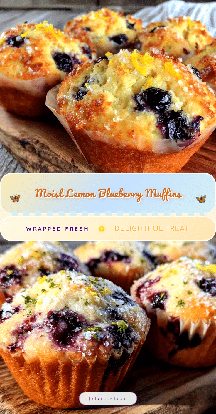moist lemon blueberry muffins recipe