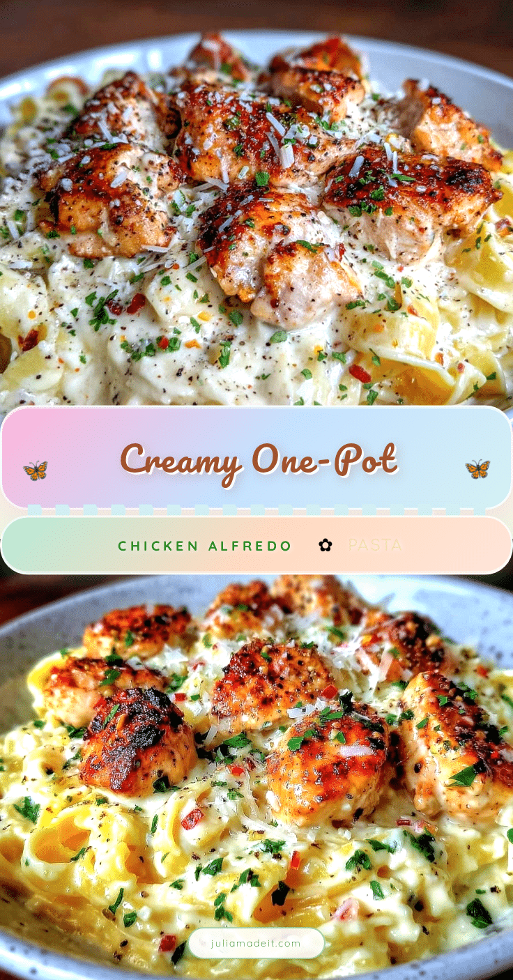 one-pot chicken alfredo pasta recipe