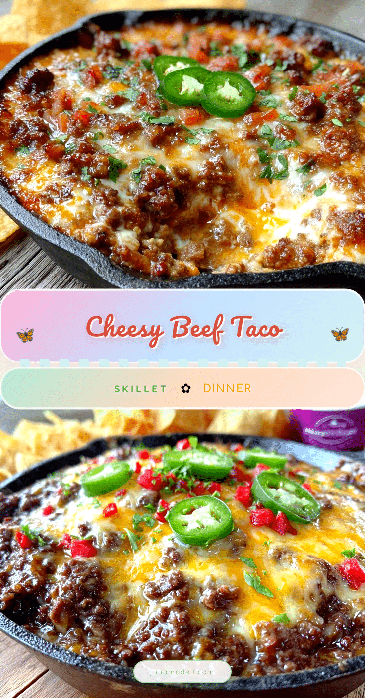 quick cheesy beef taco skillet dinner recipe