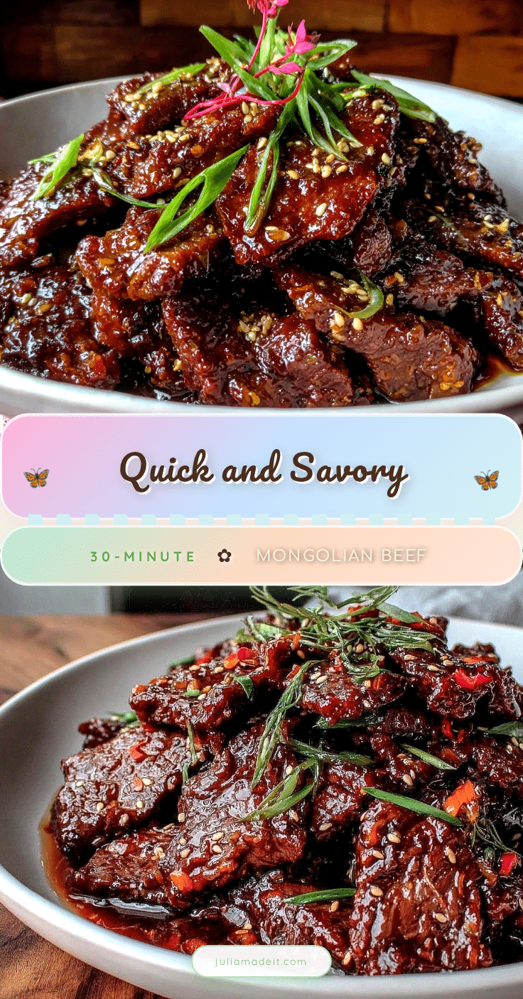 quick savory mongolian beef recipe