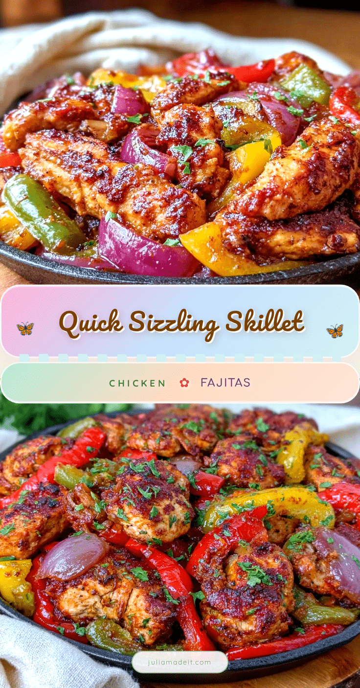 quick skillet chicken fajitas recipe