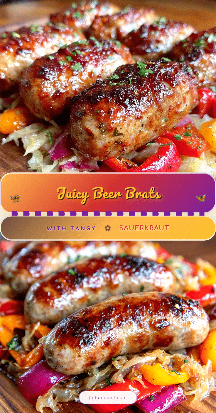 savory beer brats recipe