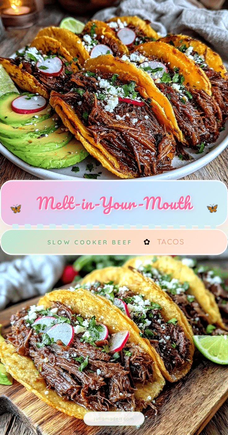 slow cooker shredded beef tacos recipe