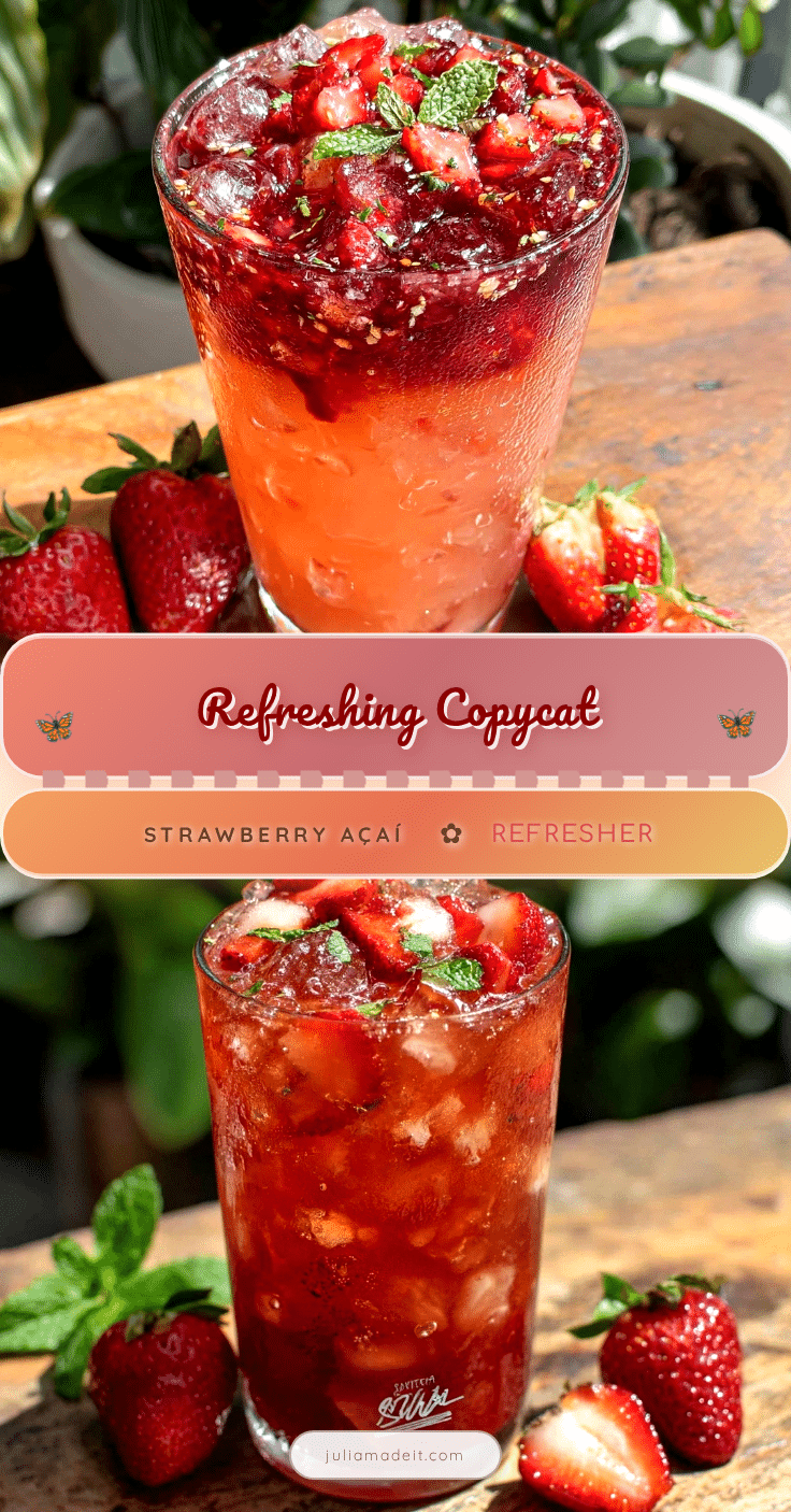 Strawberry Açaí Refresher recipe