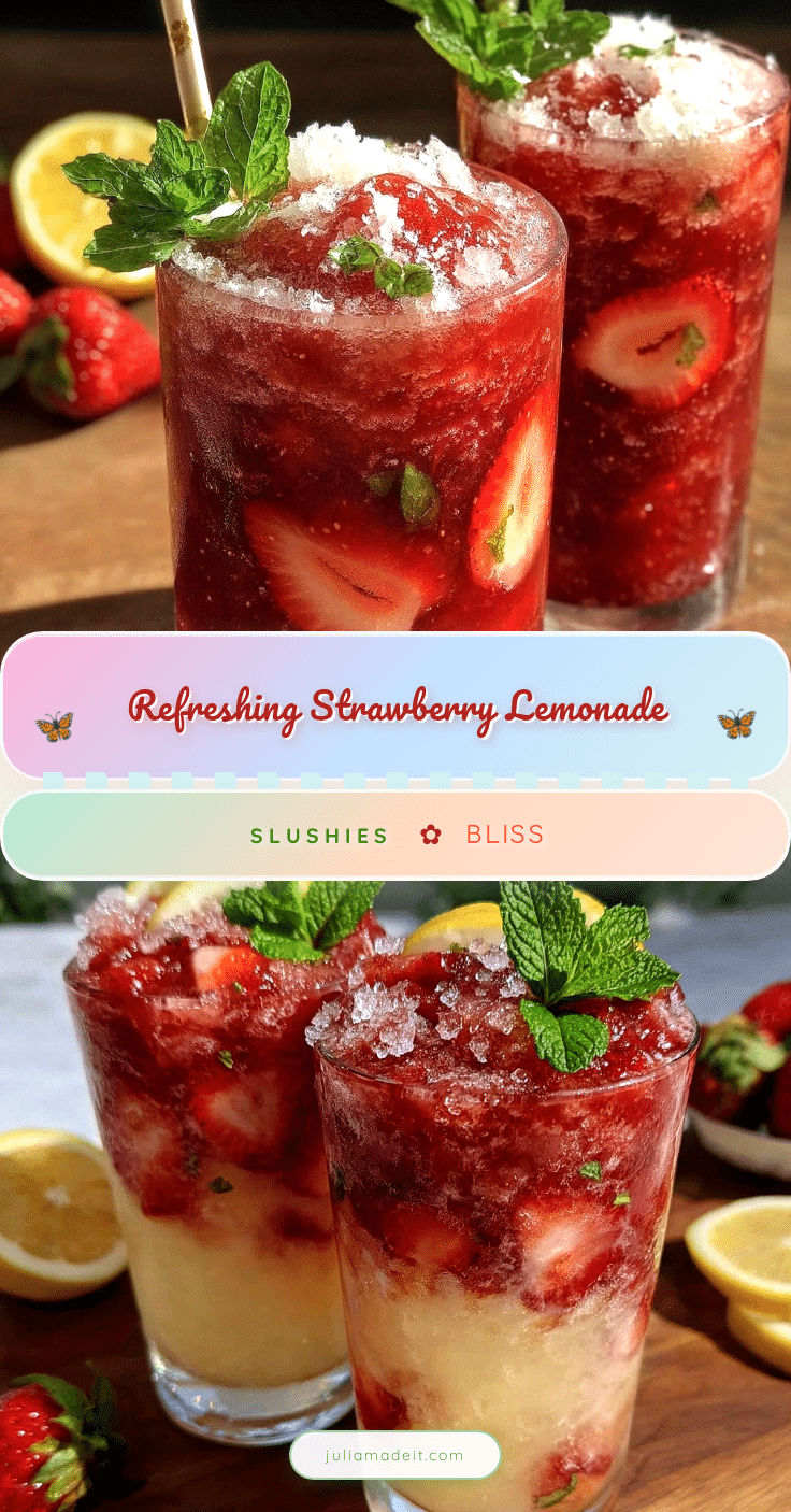 strawberry lemonade slushies recipe