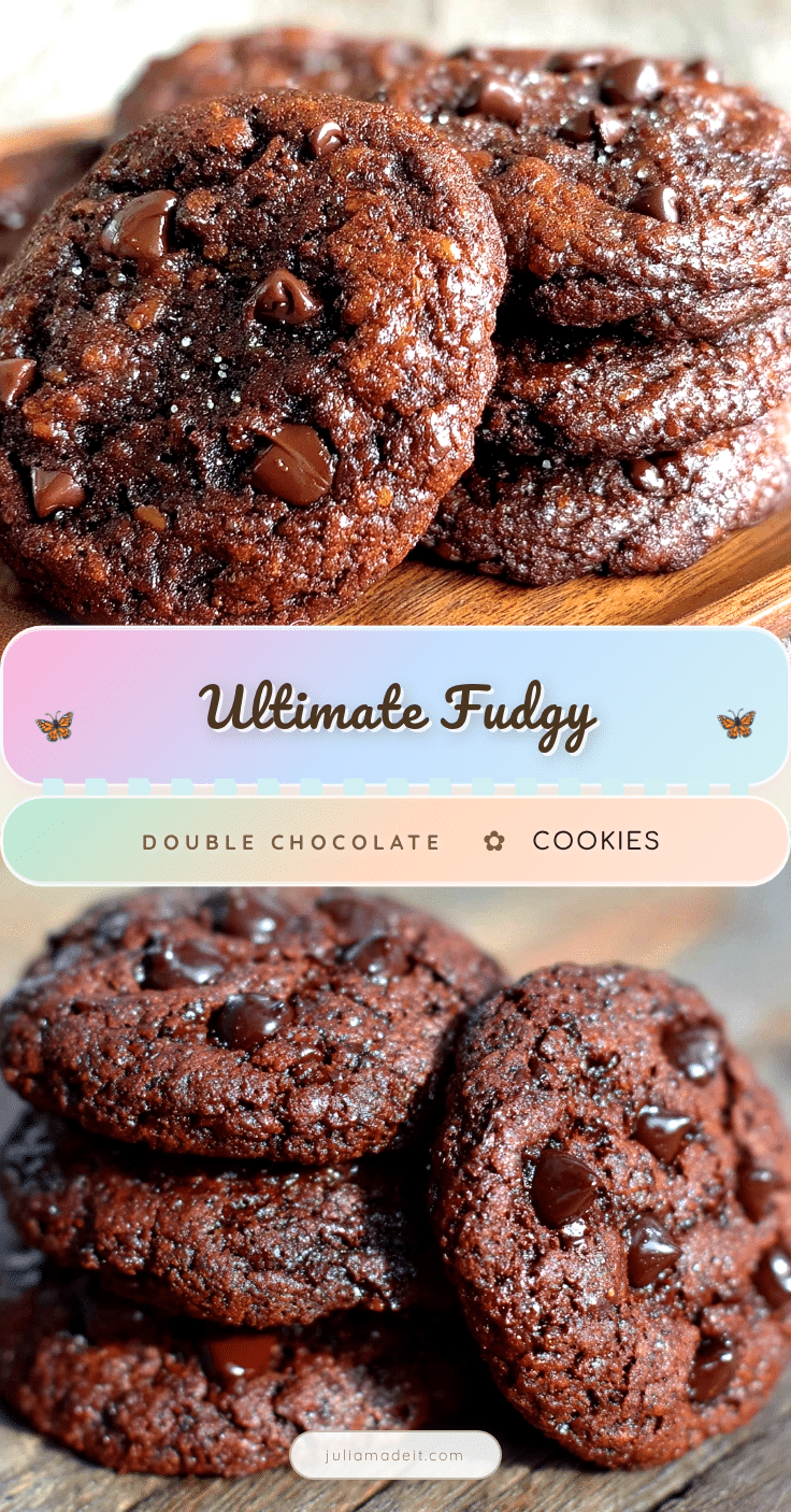 ultimate fudgy double chocolate cookies recipe