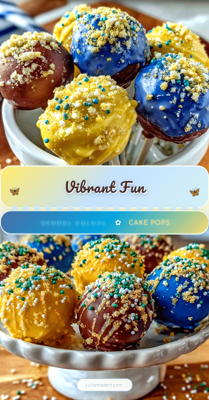 vibrant school colors cake pops recipe