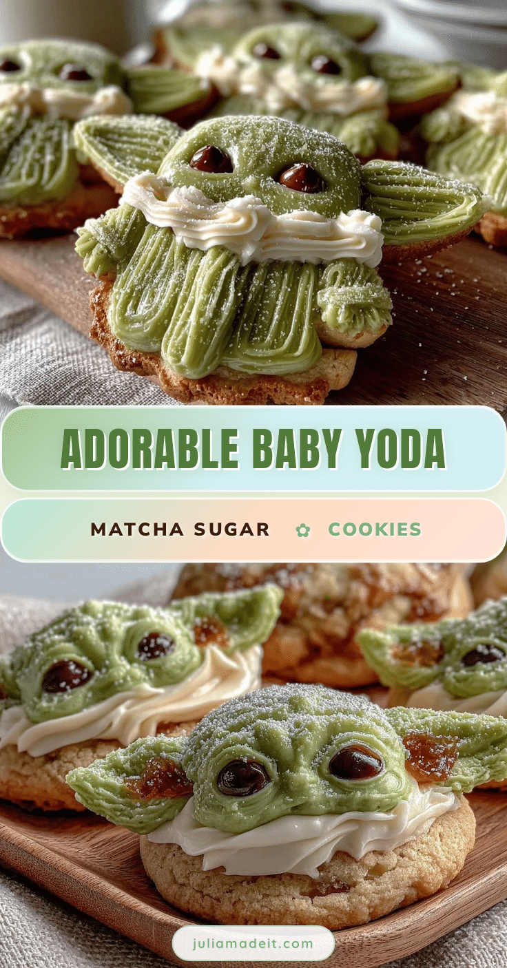 Baby Yoda Matcha Sugar Cookies recipe