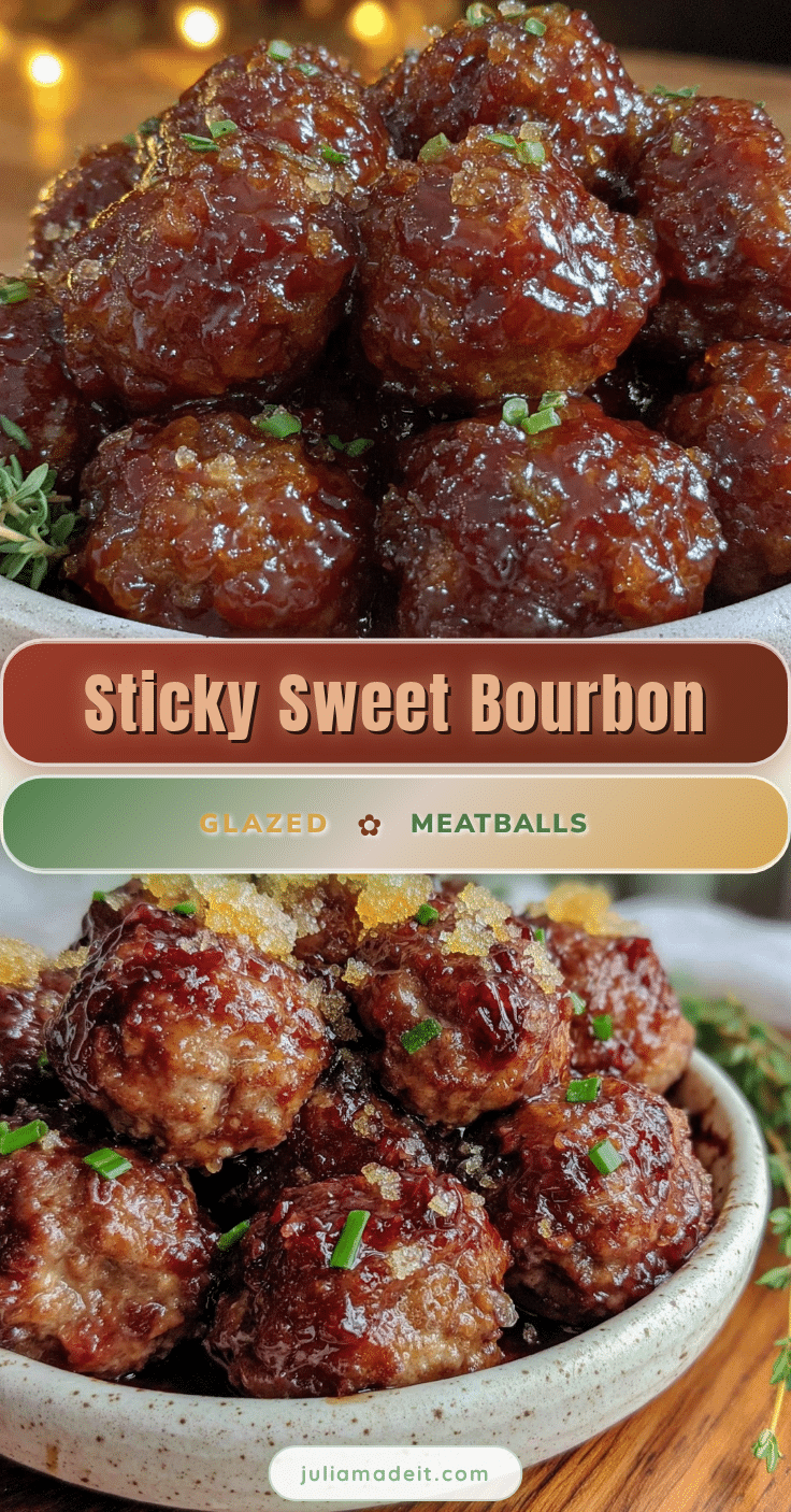 bourbon glazed meatballs recipe