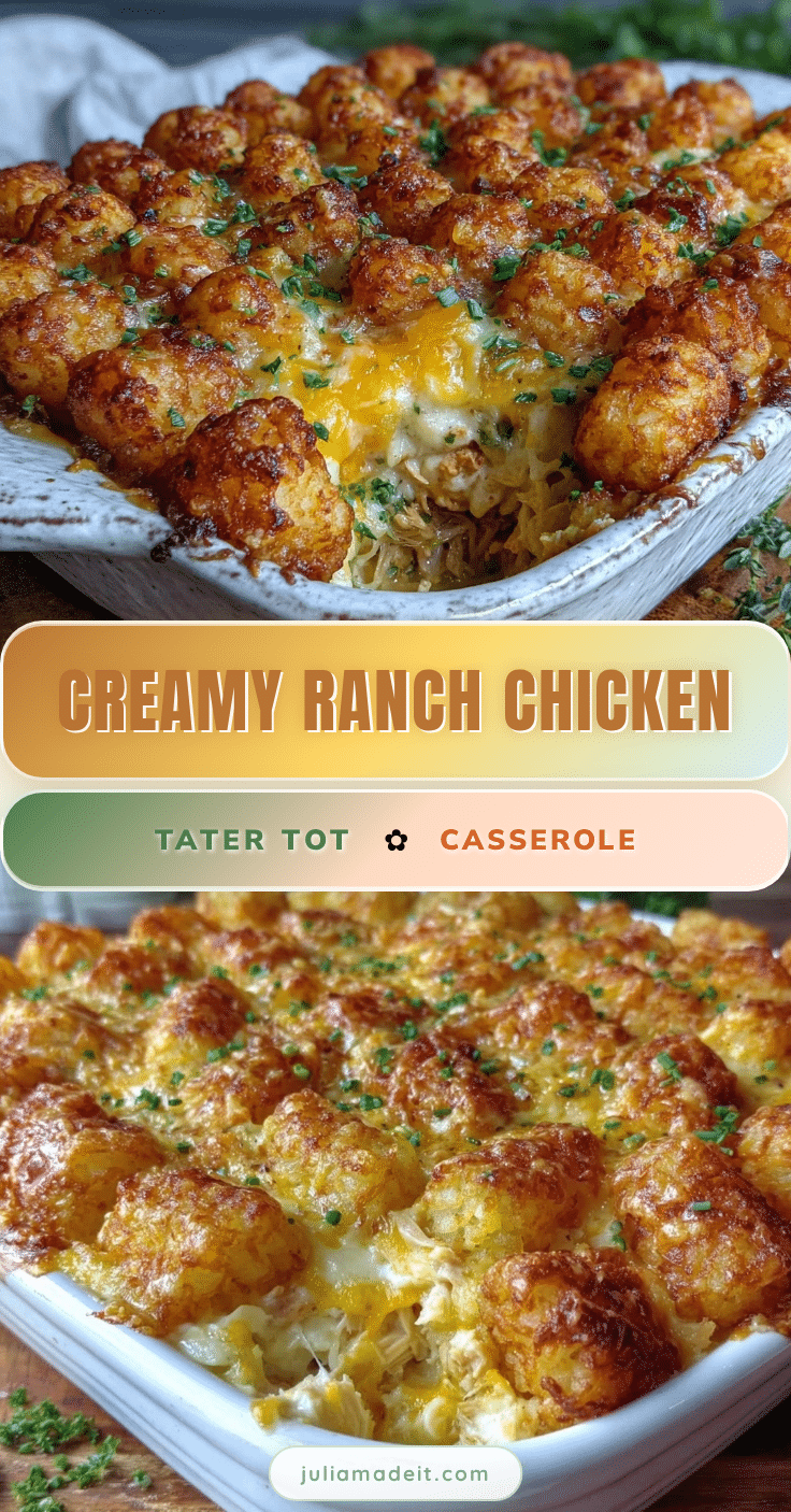 crispy tater tot casserole recipe
