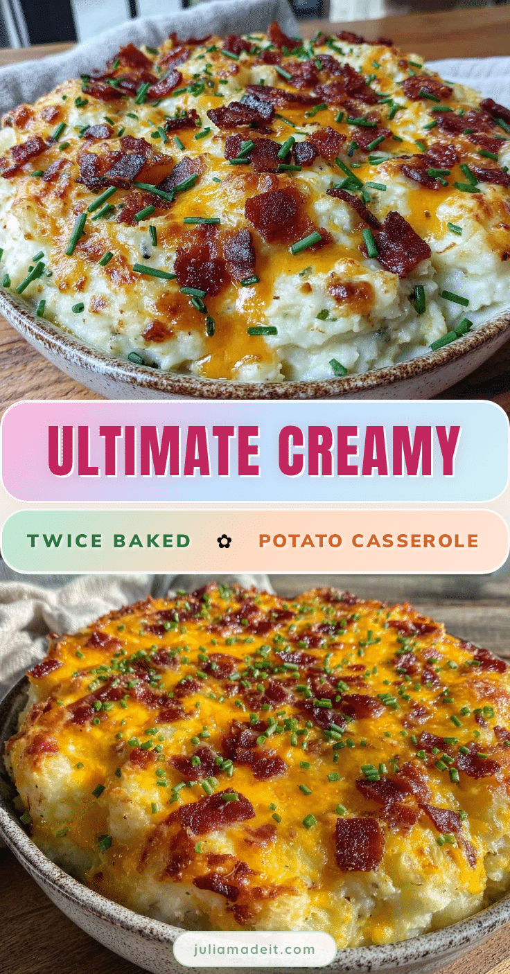 crispy twice baked potato casserole recipe