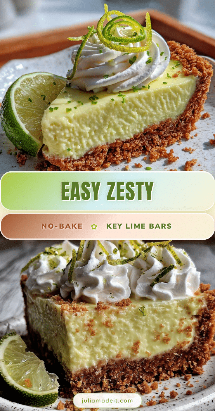 easy no bake key lime pie bars recipe