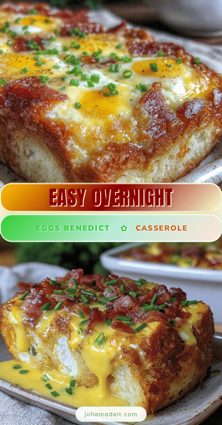 easy overnight eggs benedict casserole recipe