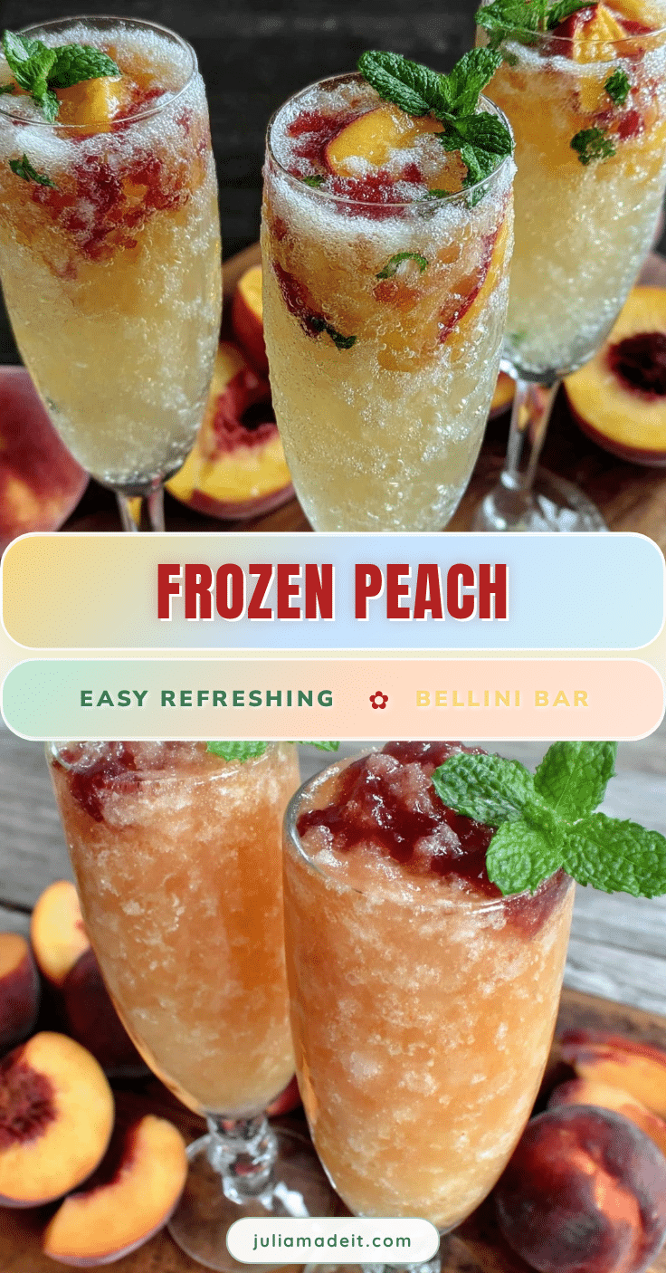 frozen peach bellini mocktail recipe