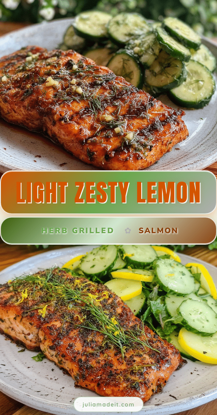 lemon herb grilled salmon recipe