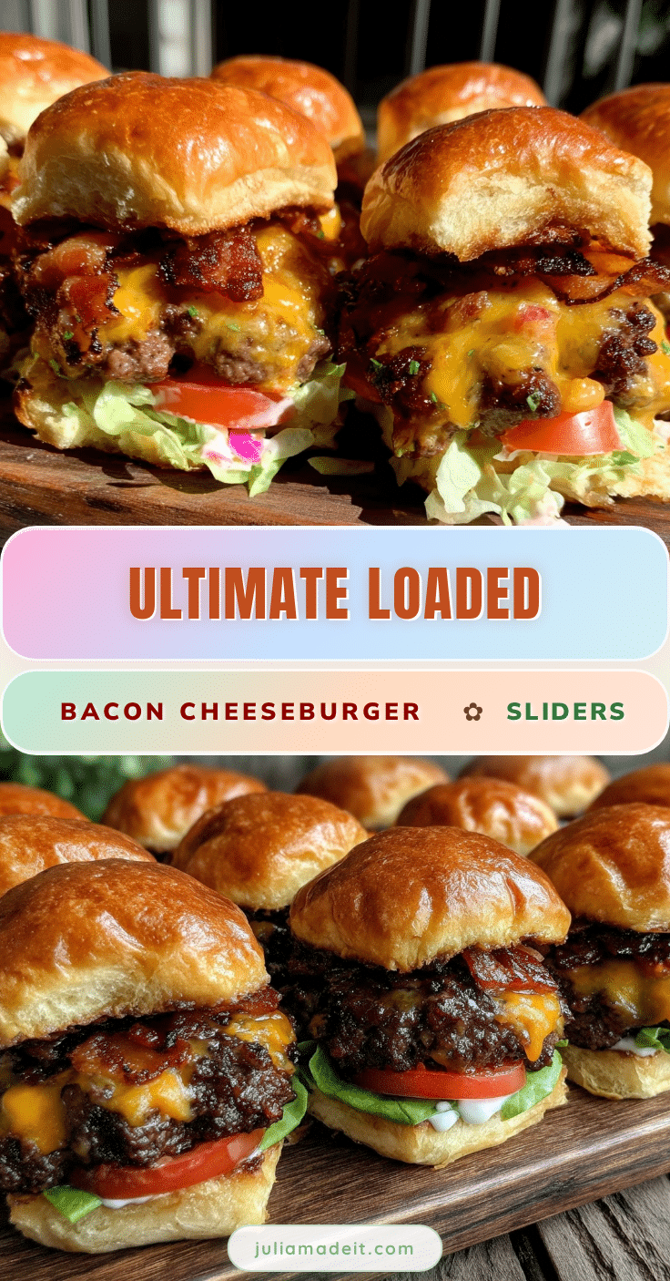 loaded bacon cheeseburger sliders recipe