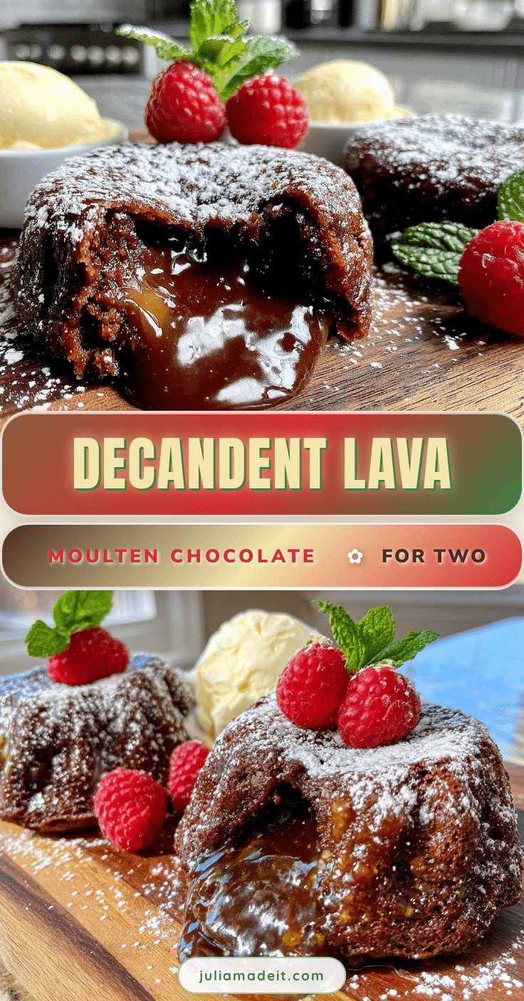 molten chocolate lava cake for two recipe