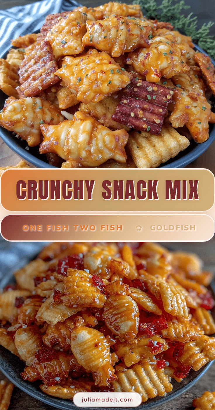 One Fish Two Fish Goldfish Cracker Snack Mix recipe