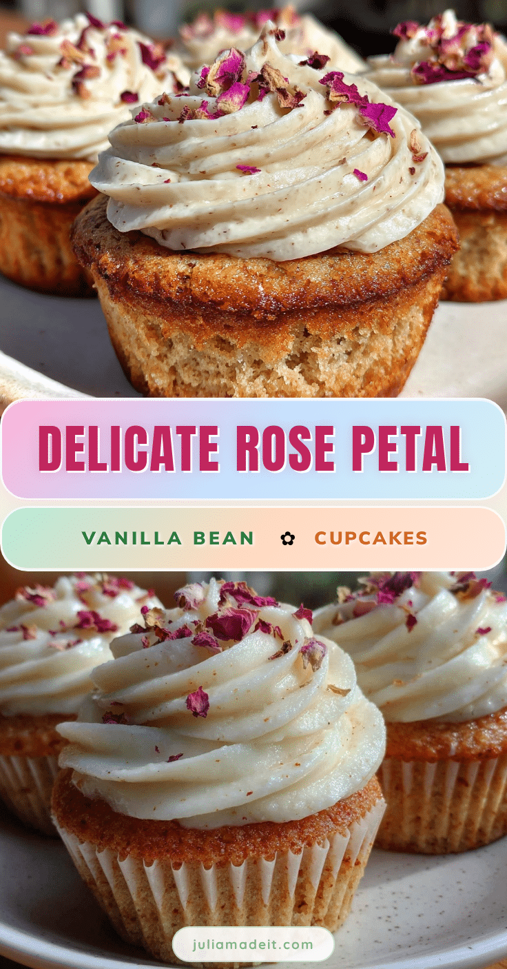 rose petal vanilla bean cupcakes recipe