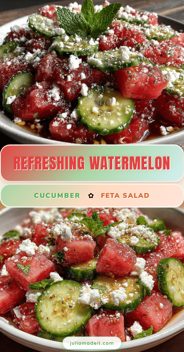 watermelon cucumber feta salad recipe