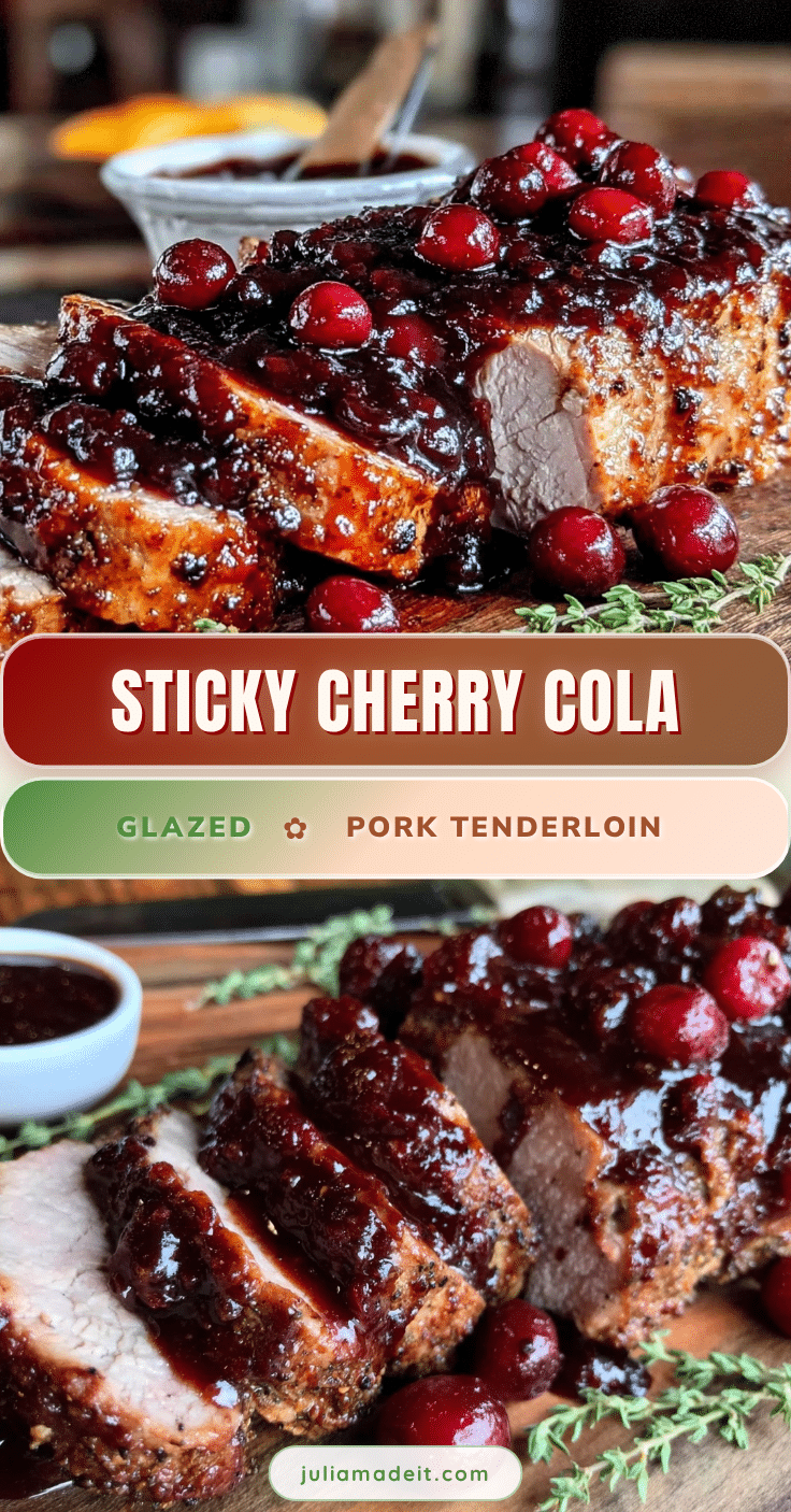 cherry cola glazed pork tenderloin recipe