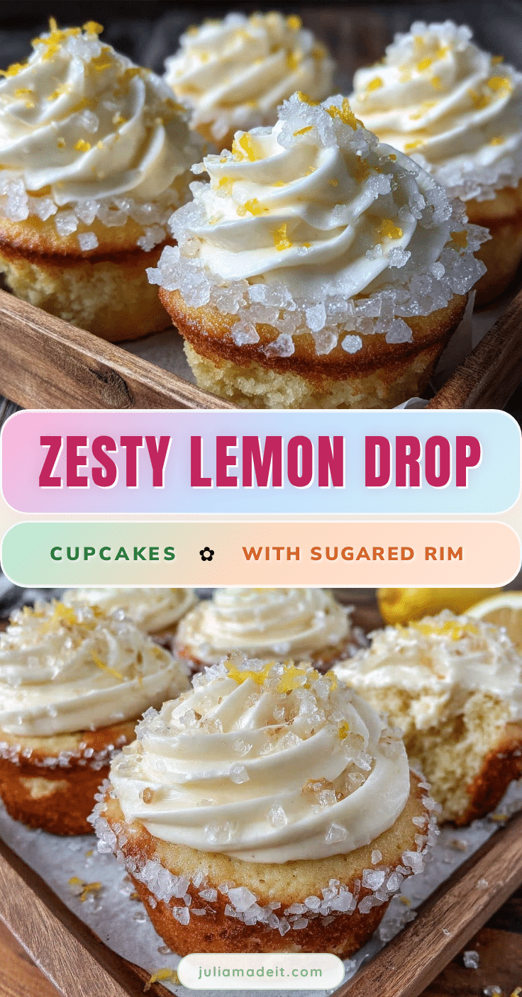 creamy lemon drop cupcakes recipe