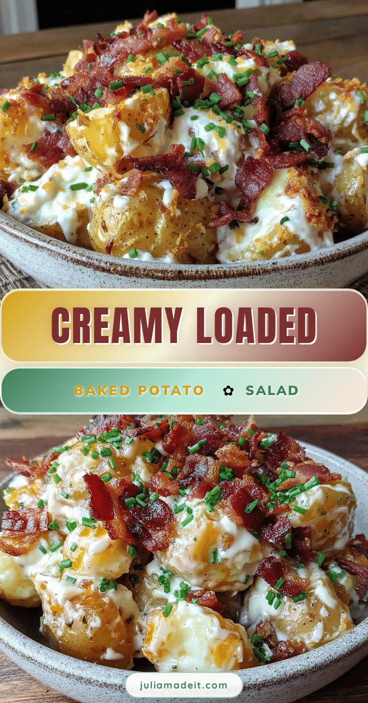 creamy loaded baked potato salad recipe