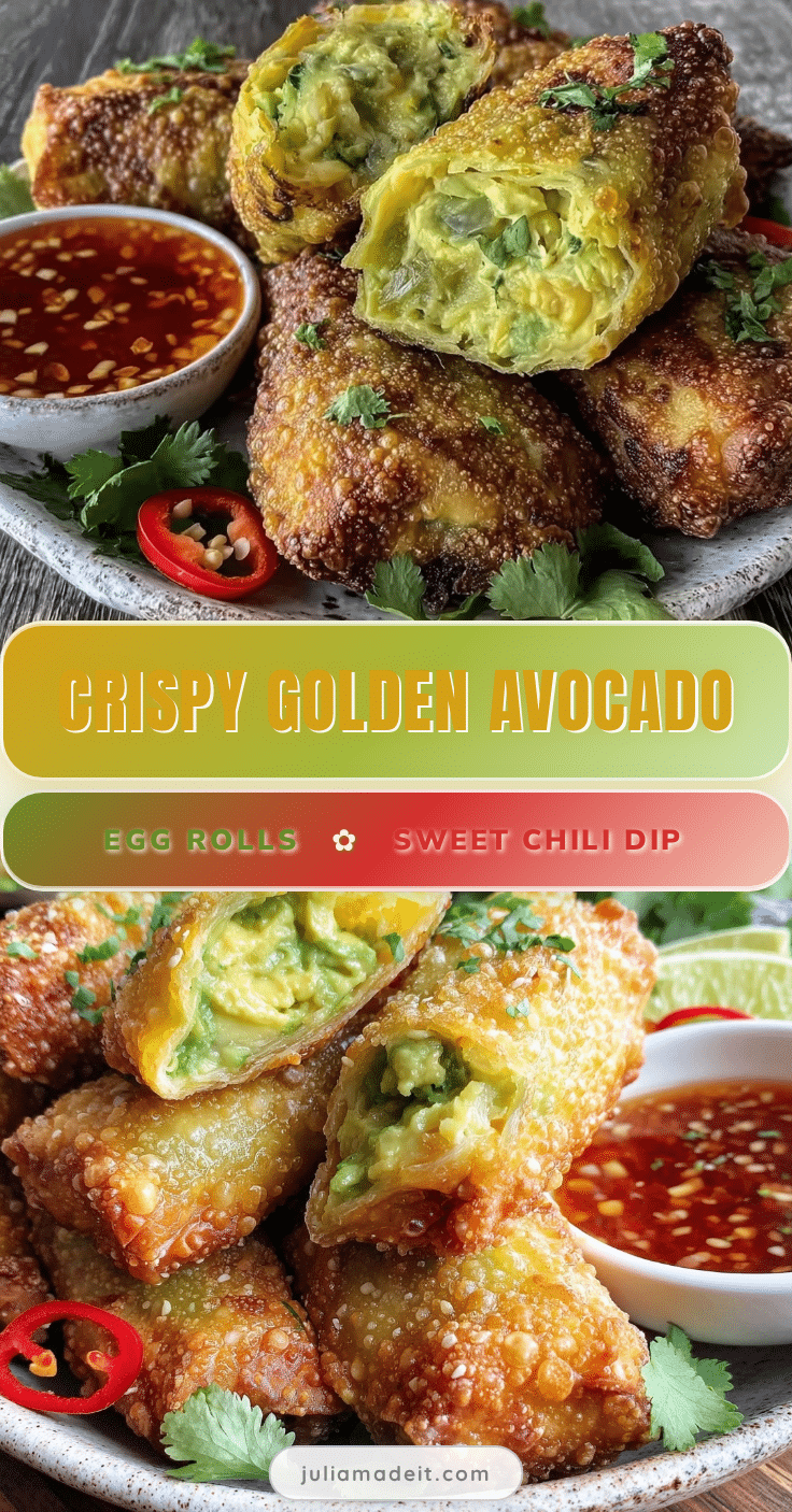 crispy avocado egg rolls recipe