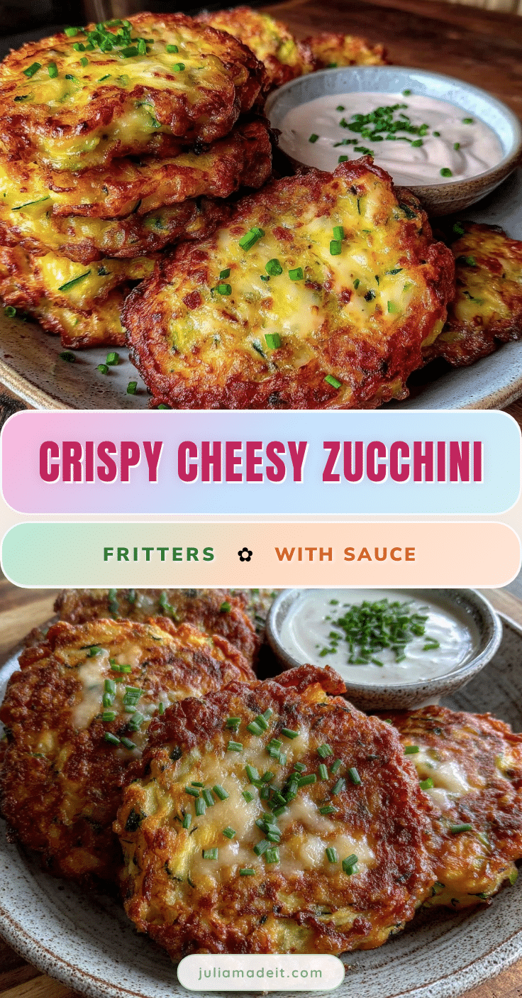 crispy cheesy zucchini fritters recipe