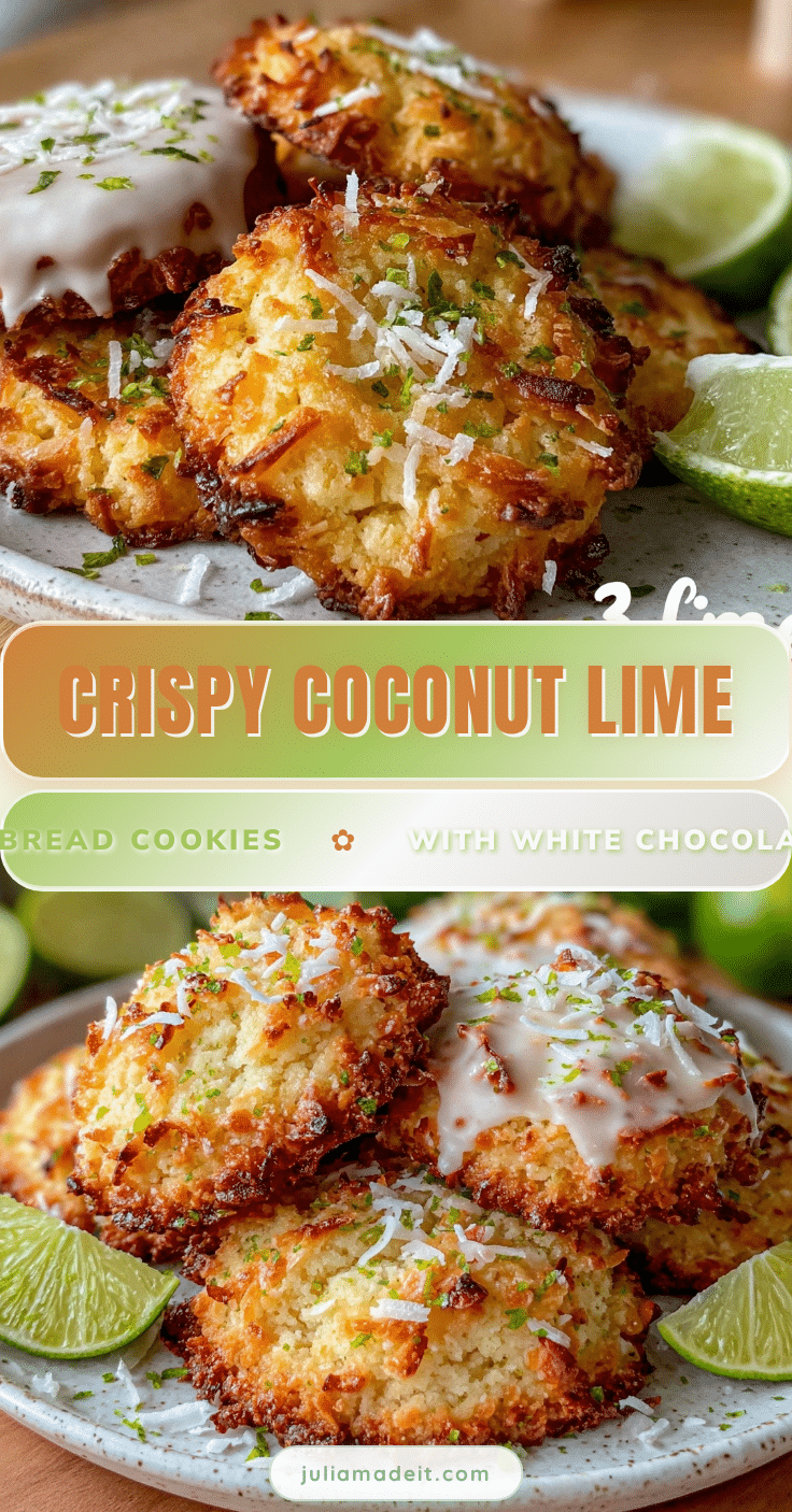 crispy coconut lime shortbread cookies recipe