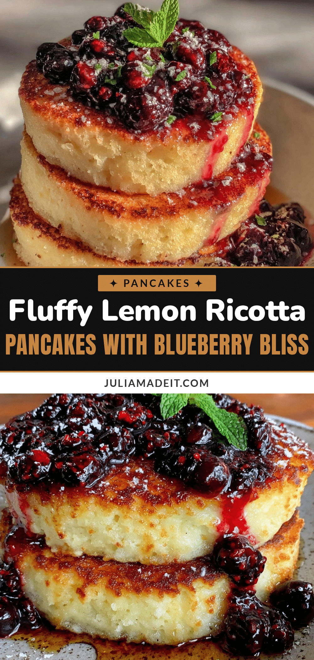 fluffy lemon ricotta pancakes recipe