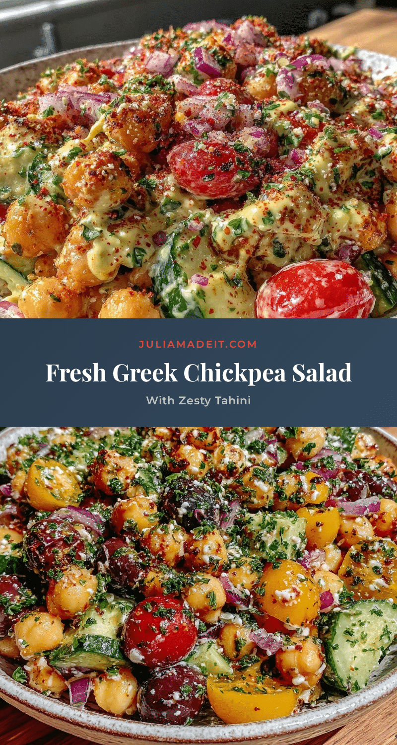 fresh greek chickpea salad recipe