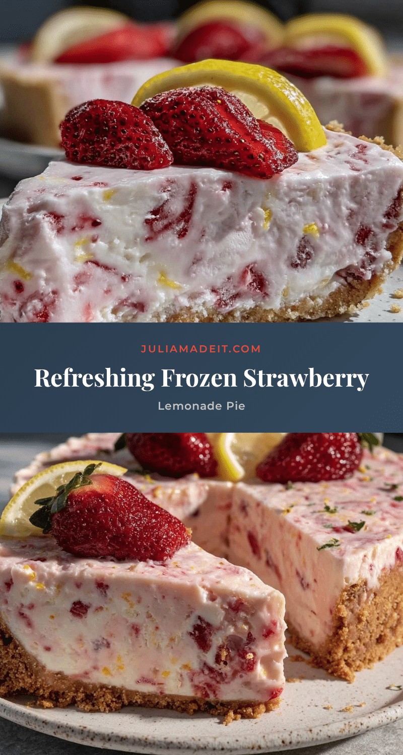 frozen strawberry lemonade pie recipe