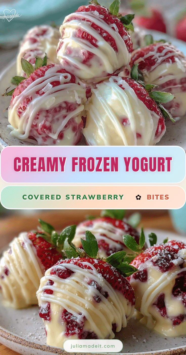 frozen yogurt covered strawberry bites recipe