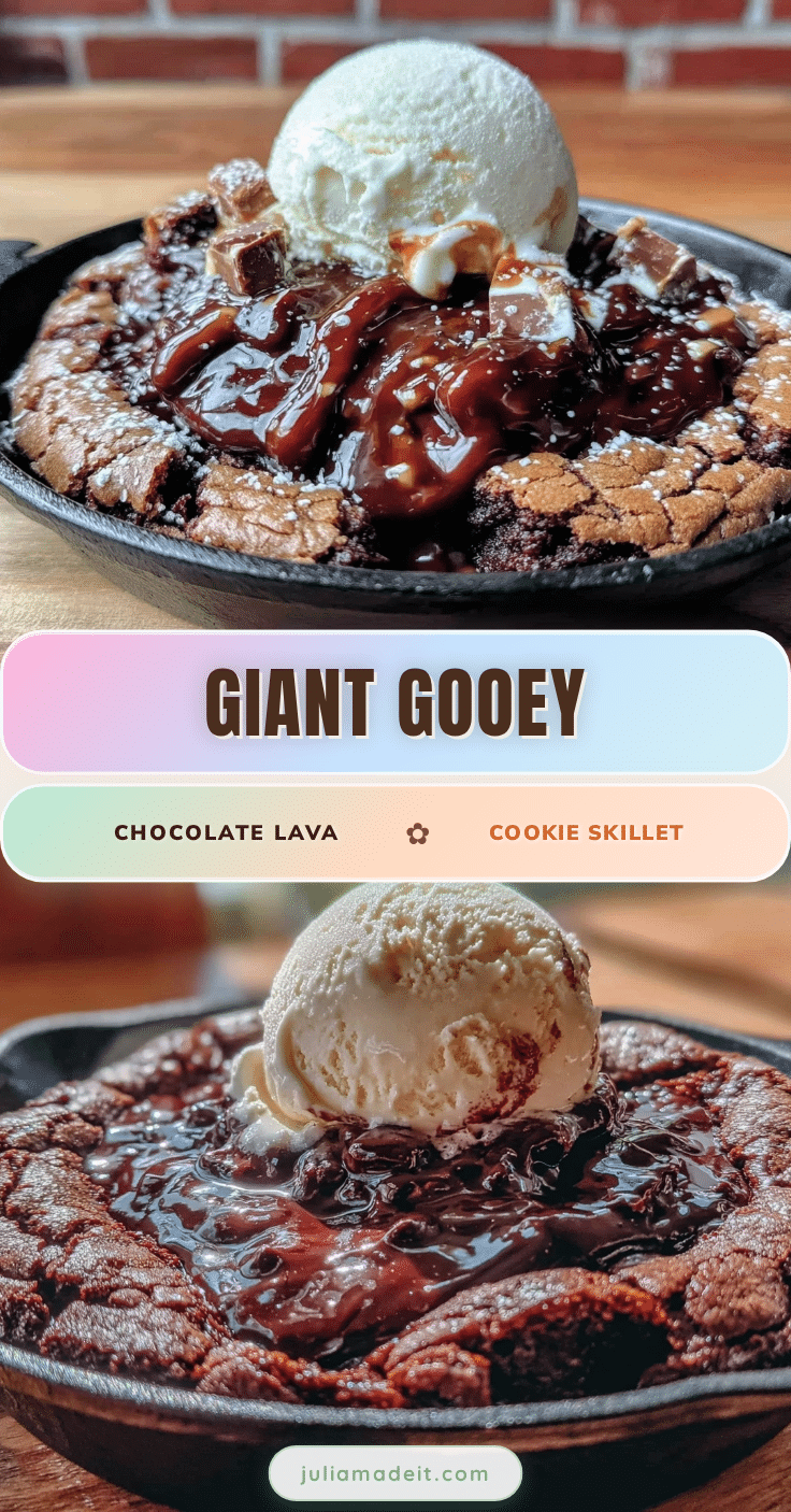giant chocolate lava cookie skillet recipe