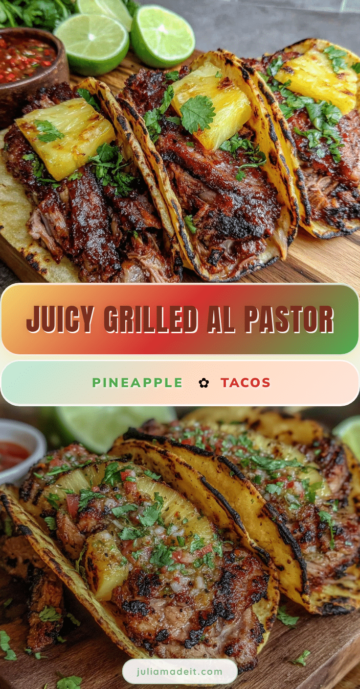 grilled al pastor pineapple pork tacos recipe