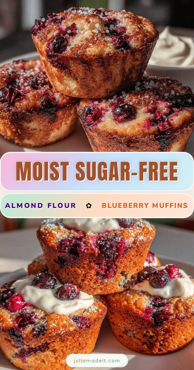 healthy almond flour blueberry muffins recipe