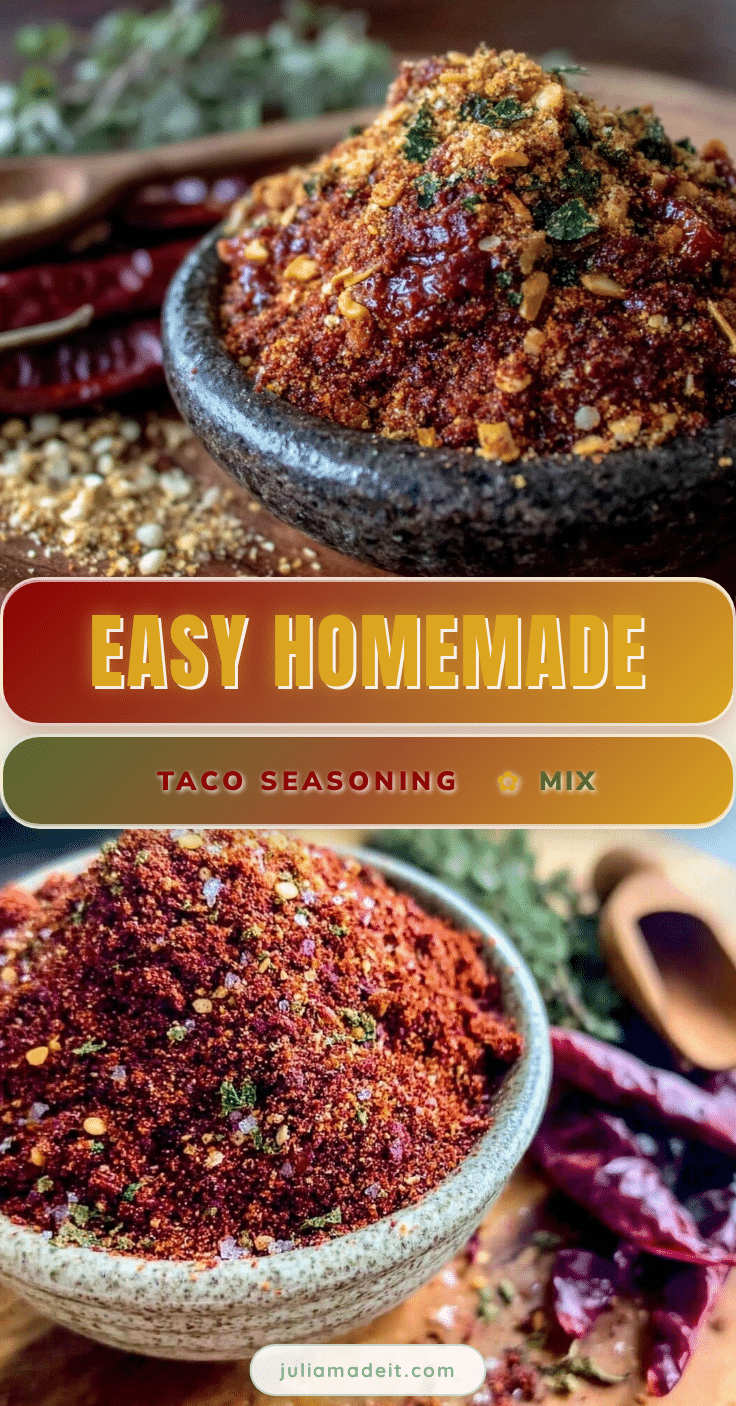 homemade taco seasoning mix recipe