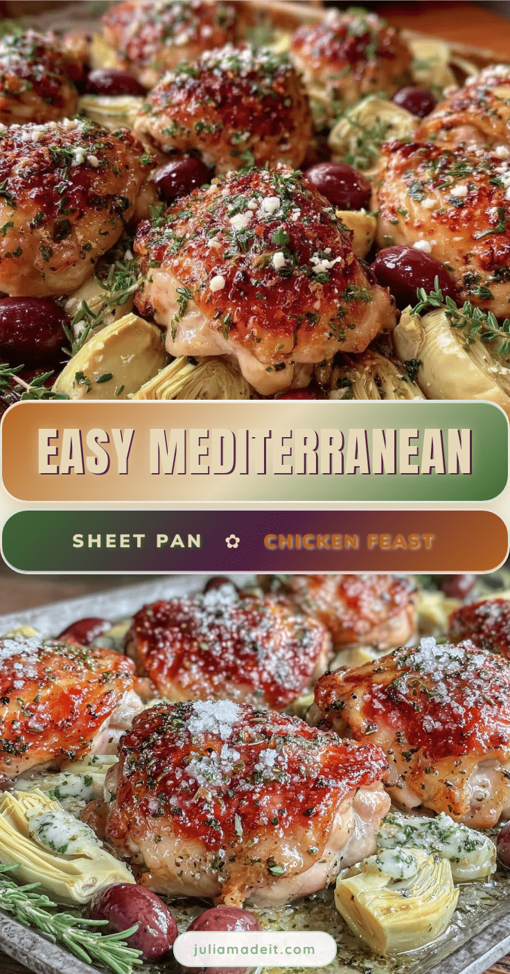 mediterranean sheet pan chicken recipe