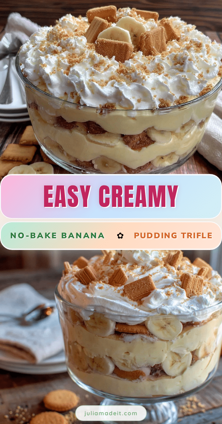 no bake banana pudding trifle recipe