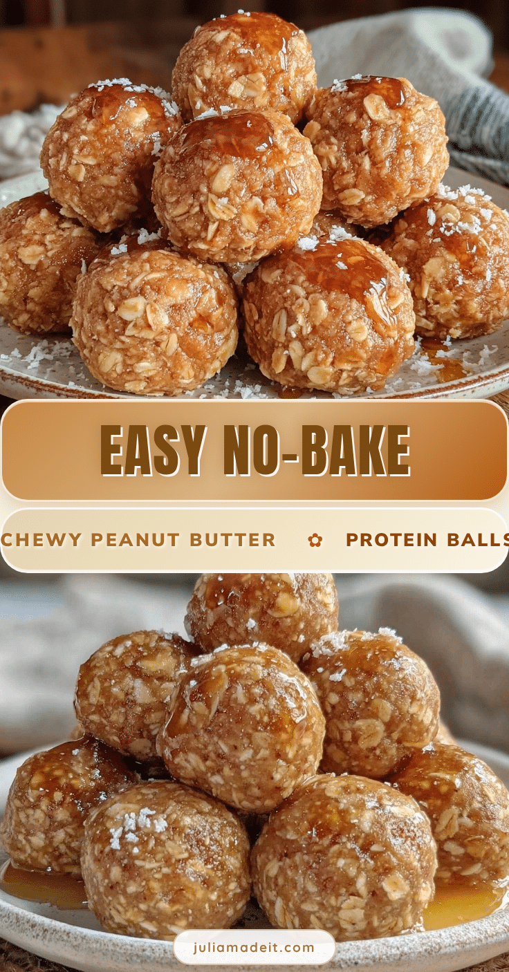 no-bake peanut butter protein balls recipe