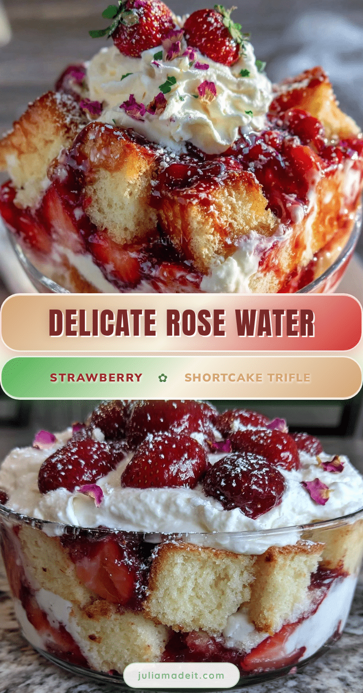rose water strawberry shortcake trifle recipe