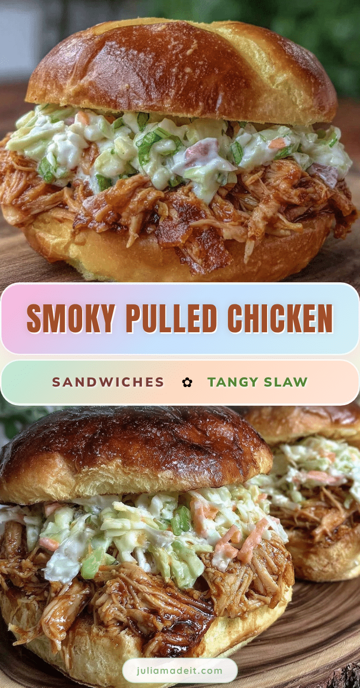 smoked pulled chicken sandwiches recipe