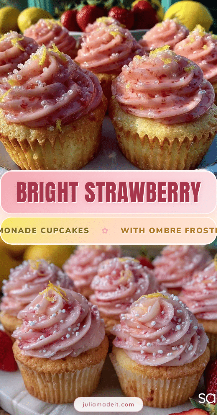strawberry lemonade cupcakes recipe