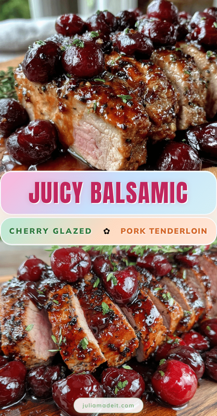 balsamic cherry glazed pork tenderloin recipe