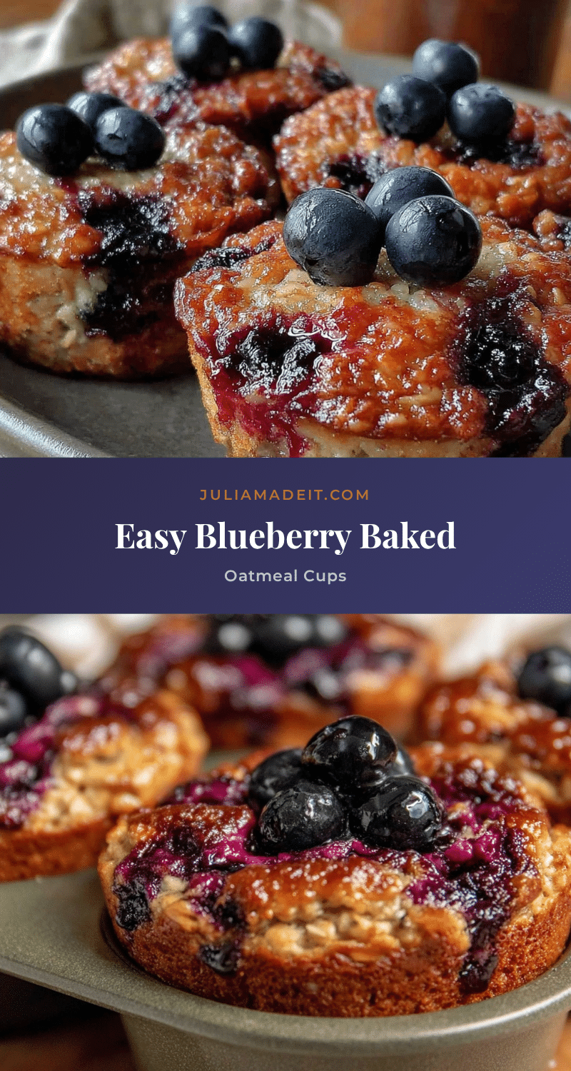 blueberry baked oatmeal cups recipe